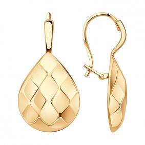 Золотые серьги Красносельский ювелир С3726 С3726 фото