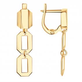 Золотые серьги Красносельский ювелир С3778 С3778 фото