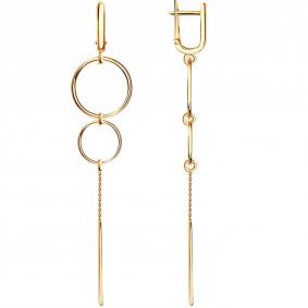 Золотые серьги Красносельский ювелир С3832 С3832 фото