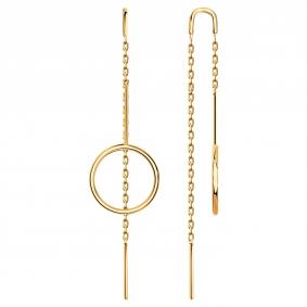 Золотые серьги Красносельский ювелир С3871 С3871 фото