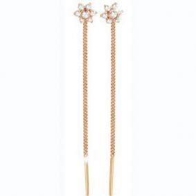 Золотые серьги Александра С389ск с фианитом С389ск фото