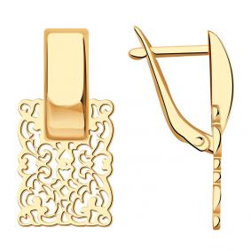 Золотые серьги Красносельский ювелир Сд3392 Сд3392 фото