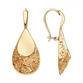 Золотые серьги Красносельский ювелир Сд3403 Сд3403 фото