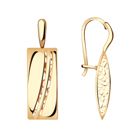 Золотые серьги Красносельский ювелир Сд3592 Сд3592 фото