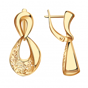 Золотые серьги Красносельский ювелир Сд3644 Сд3644 фото