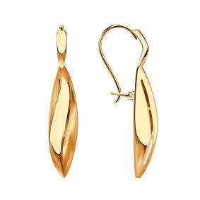 Золотые серьги Красносельский ювелир Сд3653 Сд3653 фото