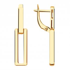 Золотые серьги Красносельский ювелир Сд3704 Сд3704 фото