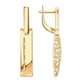 Золотые серьги Красносельский ювелир Сд3737 Сд3737 фото
