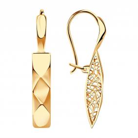 Золотые серьги Красносельский ювелир Сд3744 Сд3744 фото