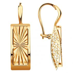 Золотые серьги Красносельский ювелир Сд3831 Сд3831 фото