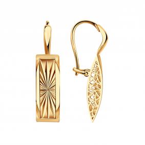 Золотые серьги Красносельский ювелир Сд3859 Сд3859 фото