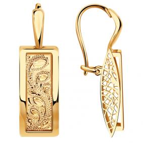 Золотые серьги Красносельский ювелир Сд3864 Сд3864 фото