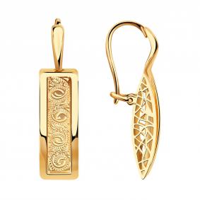 Золотые серьги Красносельский ювелир Сд3865 Сд3865 фото