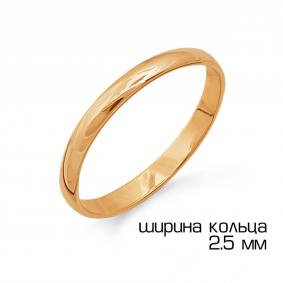 Золотое обручальное кольцо 2,5 мм Karatov Т100011423 Т100011423 фото
