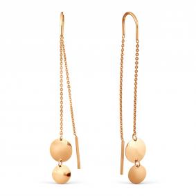 Золотые серьги Karatov Т10002Б052 Т10002Б052 фото