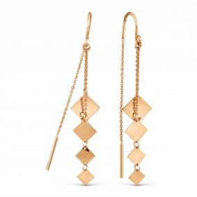 Золотые серьги Karatov Т10002Б053 Т10002Б053 фото