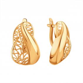 Золотые серьги Karatov Т10002В580 Т10002В580 фото