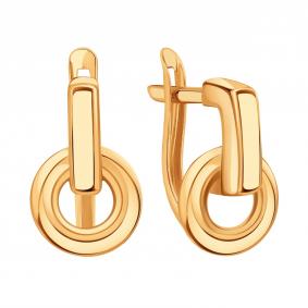 Золотые серьги Karatov Т10002В796 Т10002В796 фото