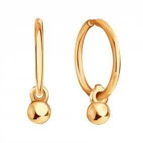 Золотые серьги-трансформеры Karatov Т10002Г051 Т10002Г051 фото