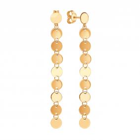 Золотые серьги Karatov Т10002Г302 Т10002Г302 фото