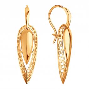 Золотые серьги Karatov Т10002Г348 Т10002Г348 фото