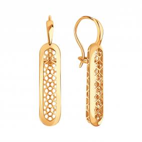 Золотые серьги Karatov Т10002Г349 Т10002Г349 фото