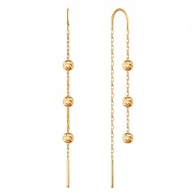 Золотые серьги Karatov Т10002Г670 Т10002Г670 фото