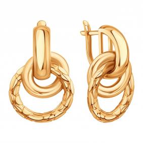 Золотые серьги Karatov Т10002Г875 Т10002Г875 фото