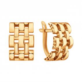 Золотые серьги Karatov Т10002Е021 Т10002Е021 фото