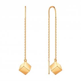 Золотые серьги Karatov Т10002Е054 Т10002Е054 фото