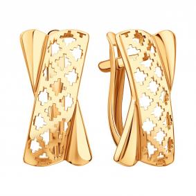 Золотые серьги Karatov Т10002Е106 Т10002Е106 фото