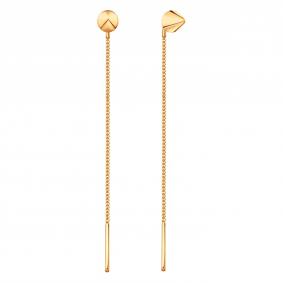 Золотые серьги Karatov Т10002Е435 Т10002Е435 фото