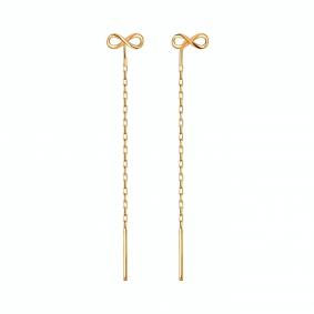 Золотые серьги Karatov Т10002Е443 Т10002Е443 фото