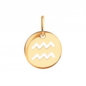 Золотая подвеска Знак зодиака Водолей Karatov Т100035559 Т100035559 фото