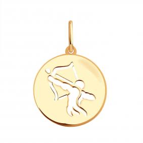 Золотая подвеска Знак зодиака Стрелец Karatov Т100036384 Т100036384 фото