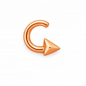 Золотой пирсинг в нос Karatov Т10007071 Т10007071 фото