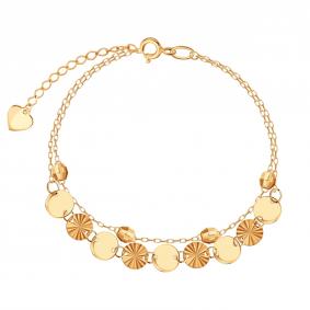 Золотой браслет на ногу Karatov Т10060921 Т10060921 фото