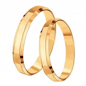 Золотое обручальное кольцо 3,5 мм Karatov Т10061Б262 Т10061Б262 фото