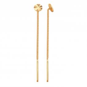 Золотые серьги Karatov Т100622890 Т100622890 фото
