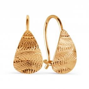 Золотые серьги Karatov Т100626224 Т100626224 фото
