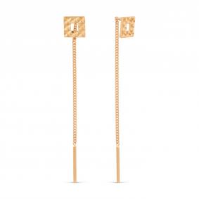 Золотые серьги Karatov Т100629147 Т100629147 фото