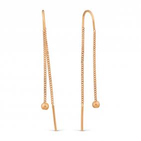 Золотые серьги Karatov Т10062Б080-1 Т10062Б080-1 фото