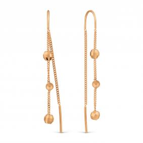 Золотые серьги Karatov Т10062Б081-1 Т10062Б081-1 фото