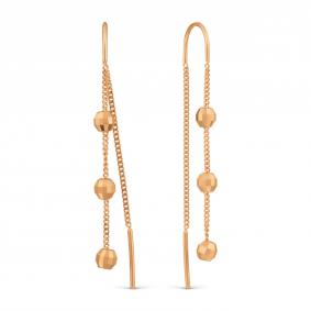 Золотые серьги Karatov Т10062Б081 Т10062Б081 фото