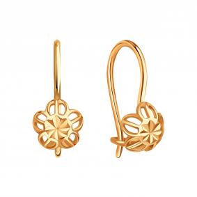 Золотые серьги Karatov Т10062В686 Т10062В686 фото