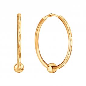 Золотые серьги-трансформеры Karatov Т10062В691 Т10062В691 фото