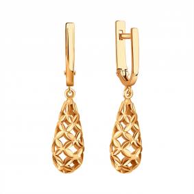 Золотые серьги Karatov Т10062В728 Т10062В728 фото