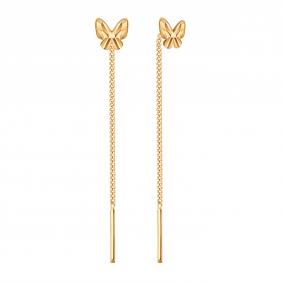 Золотые серьги Karatov Т10062В815 Т10062В815 фото