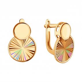 Золотые серьги Karatov Т10062Г952 Т10062Г952 фото