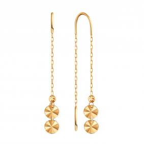 Золотые серьги Karatov Т10062Е068-1 Т10062Е068-1 фото